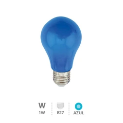 Ampoule A60 LED 1W E27bleu - GARSACO