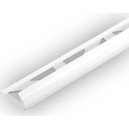 Baguette carrelage PVC 8.5mm blanc Longueur 2.60m