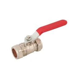 Valve à bille rouge 22mm- SILVERLINE