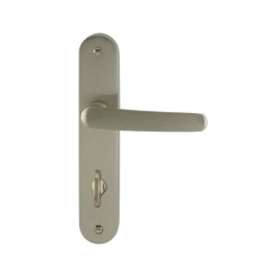 Poignée de porte NINA Zamak nickelé satiné condamnation 165mm - DT2000