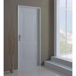 Bloc porte métal chapeau gendarme blanc 890 x 2100mm - poussant droit