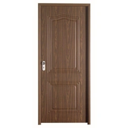 Bloc porte métal chapeau gendarme marron 890 x 2100mm - poussant droit