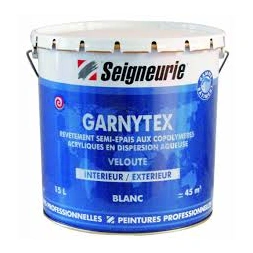 Peinture extérieure veloutée acrylique GARNYTEX blanc 15L