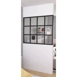 Latte horizontale gris pour verrière kit de 2 unités- OPTIMUM